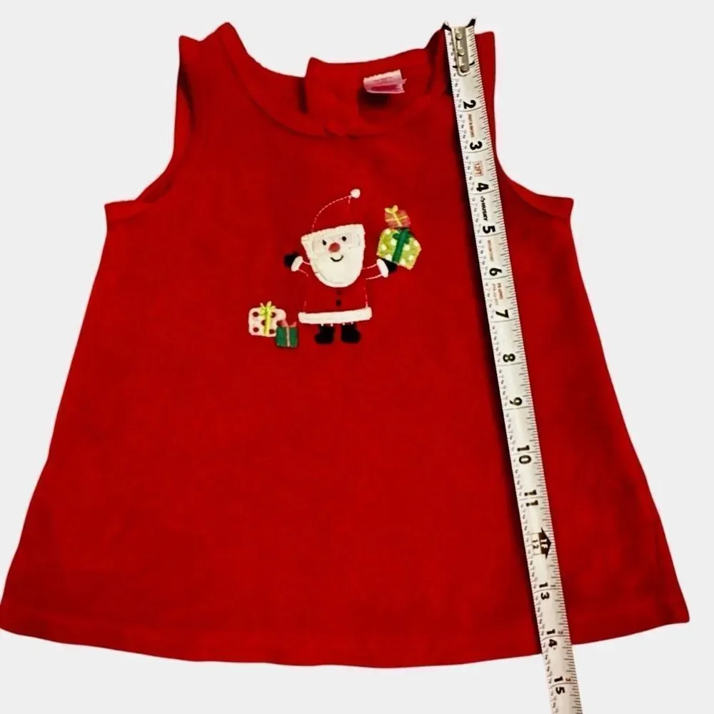Vintage Carter’s Baby Girl Red Velour Christmas Santa Dress Size 6 Months